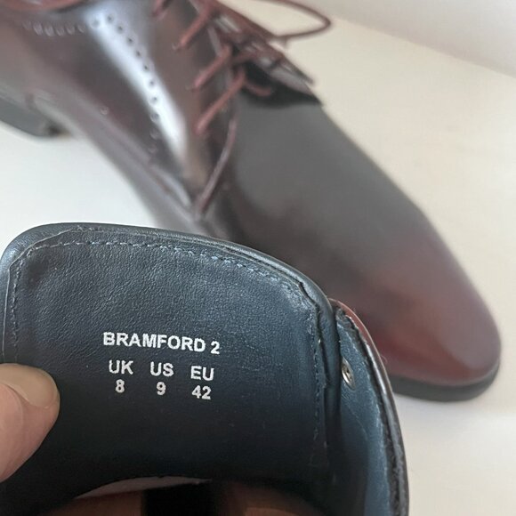 Oliver Sweeney Men's Bramford 2 Leather Lace-Up Formal Shoes – Dark Brown – Size - Picture 6 of 7